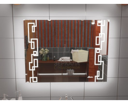 Зеркало для ванной с подсветкой Ливорно 100х70 см