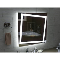 Зеркало в ванную комнату с подсветкой Торино 75х75 см